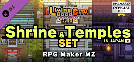 RPG Maker MZ - SERIALGAMES Living Good City Tileset - Shrine and Temples SET cover art