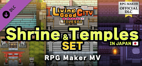 RPG Maker MV - SERIALGAMES Living Good City Tileset - Shrine and Temples SET cover art