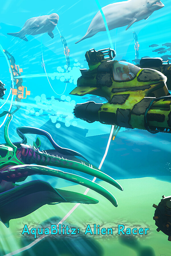 Steam portrait for AguaBlitz: Alien Racer.