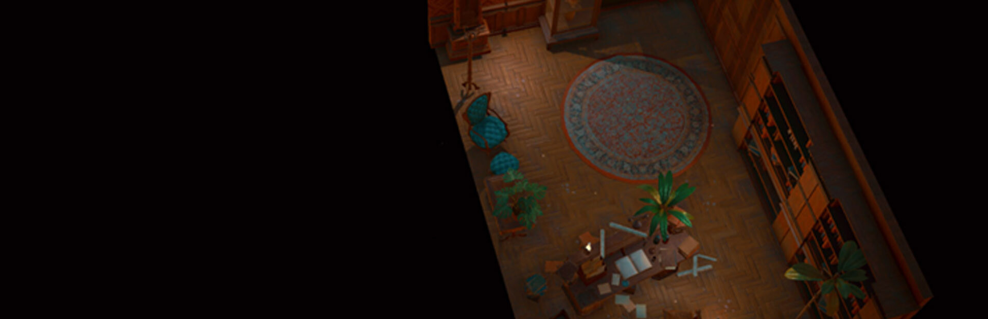 Hidden Old House Top-Down 3D