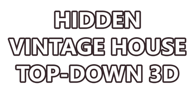 Hidden Vintage House Top-Down 3D Logo