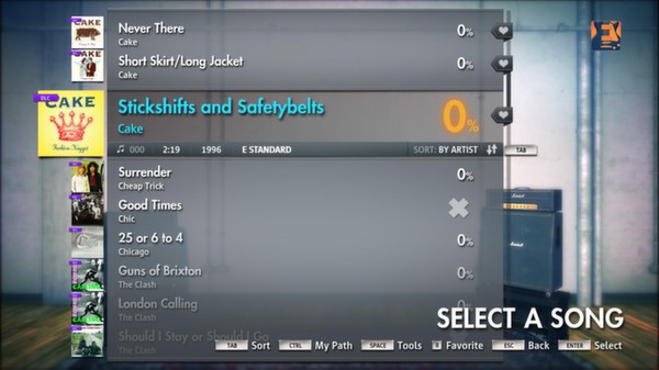 Скриншот из Rocksmith 2014 - Cake - Stickshifts And Safetybelts