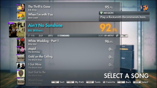 Скриншот из Rocksmith 2014 - Bill Withers - Ain't No Sunshine