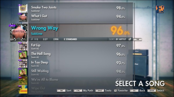 Скриншот из Rocksmith 2014 - Sublime - Wrong Way
