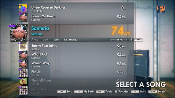 Скриншот из Rocksmith 2014 - Sublime - Santeria