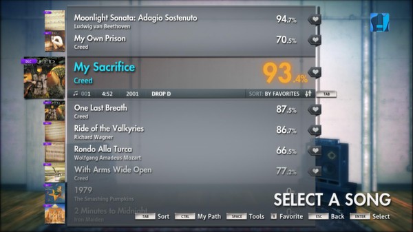 Скриншот из Rocksmith 2014 - Creed - My Sacrifice