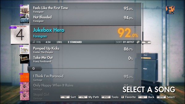 Скриншот из Rocksmith 2014 - Foreigner - Juke Box Hero