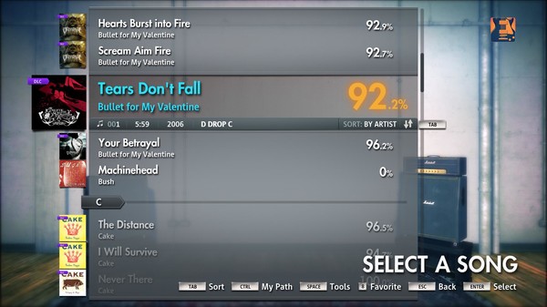 Скриншот из Rocksmith 2014 - Bullet For My Valentine - Tears Don't Fall