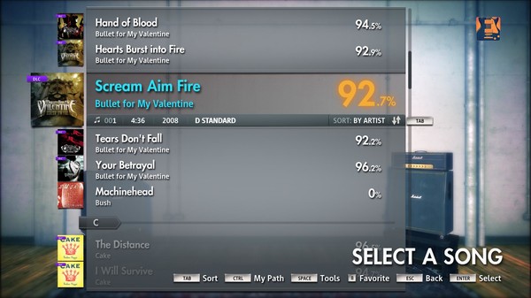 Скриншот из Rocksmith 2014 - Bullet For My Valentine - Scream Aim Fire