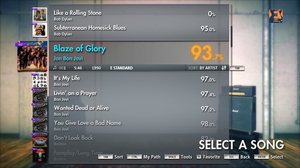 Скриншот из Rocksmith 2014 - Bon Jovi - Blaze Of Glory