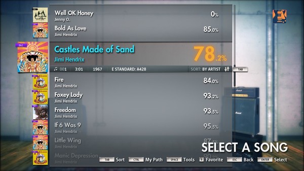 Скриншот из Rocksmith 2014 - Jimi Hendrix - Castles Made Of Sand