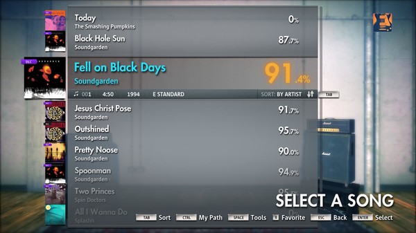 Скриншот из Rocksmith 2014 - Soundgarden - Fell On Black Days