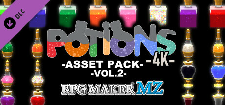 RPG Maker MZ - Potions Asset Pack 4K Vol 2 cover art