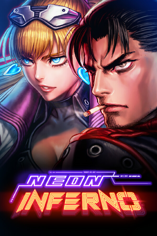 Steam portrait for Neon Inferno.