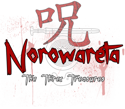 Norowareta: The Three Treasures Logo