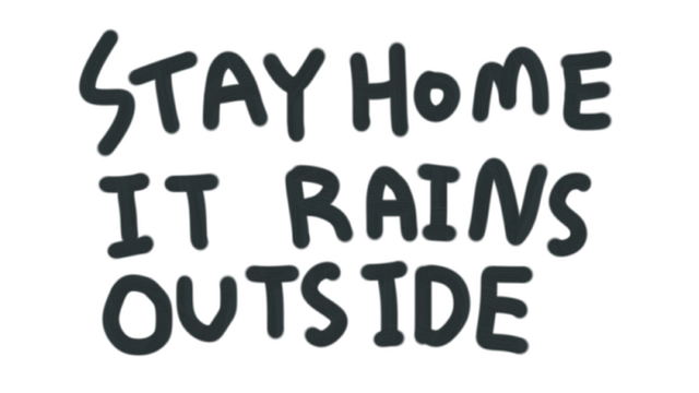 Stay Home It Rains Outside Logo