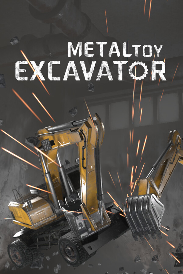 Metal Toy Excavator for steam