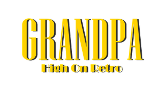 Grandpa High on Retro Logo