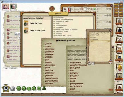 Скриншот из Fantasy Grounds - Savage Worlds Ruleset