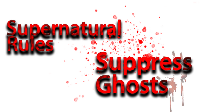 Supernatural Rules Suppress Ghosts Logo