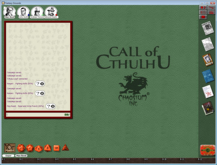 Скриншот из Fantasy Grounds - Call of Cthulhu Ruleset