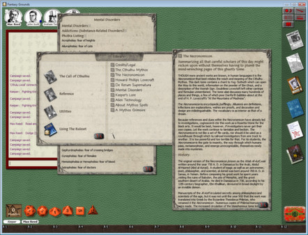 Скриншот из Fantasy Grounds - Call of Cthulhu Ruleset