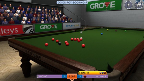 Скриншот из International Snooker