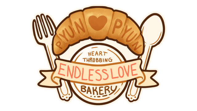 Pyun Pyun Heart Throbbing Endless Love Bakery Logo