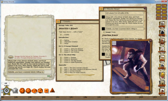 Скриншот из Fantasy Grounds - SW: Savage Tales #1: Privateer's Bounty!