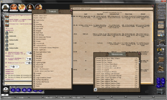 Скриншот из Fantasy Grounds - Rolemaster Classic Ruleset