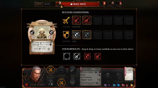 Скриншот из The Witcher Adventure Game