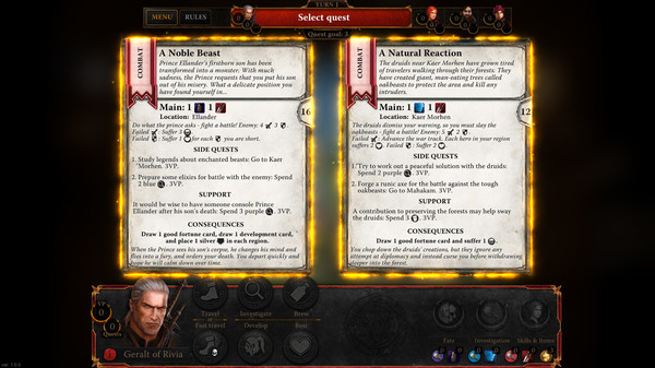 Скриншот из The Witcher Adventure Game