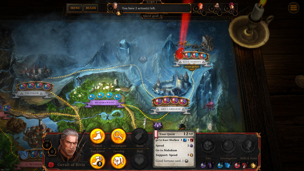 Скриншот из The Witcher Adventure Game
