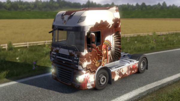 Скриншот из Euro Truck Simulator 2 - USA Paint Jobs Pack