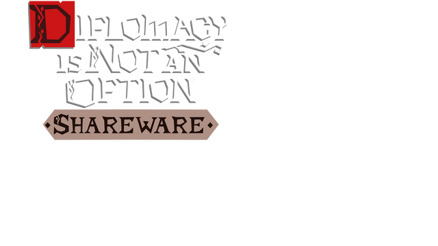 Diplomacy is Not an Option: Shareware Logo
