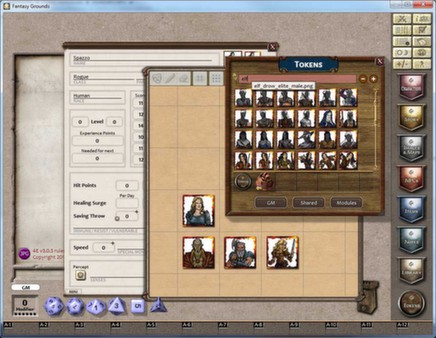 Скриншот из Fantasy Grounds - Gaming Tokens & Portraits Pack #3: PC's & NPCs