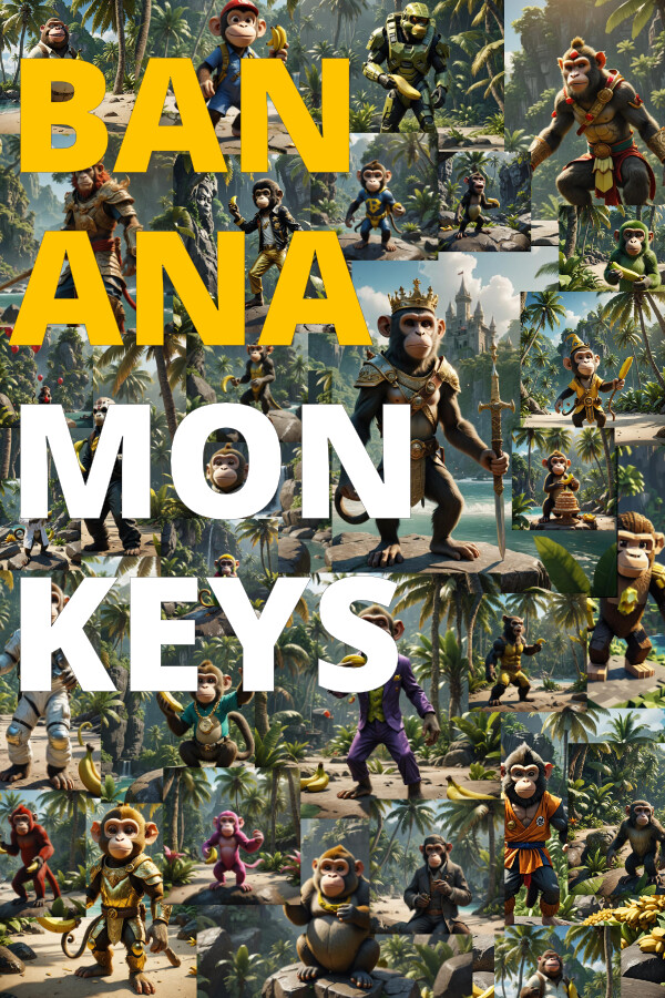 Steam portrait for Banana Monkeys.