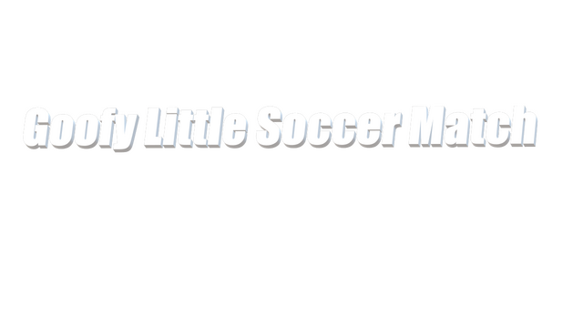 Goofy Little Soccer Match Logo