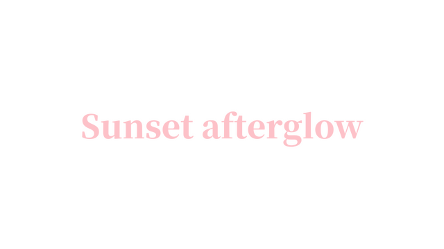 Sunset afterglow Logo