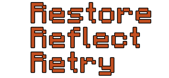 Restore, Reflect, Retry Logo