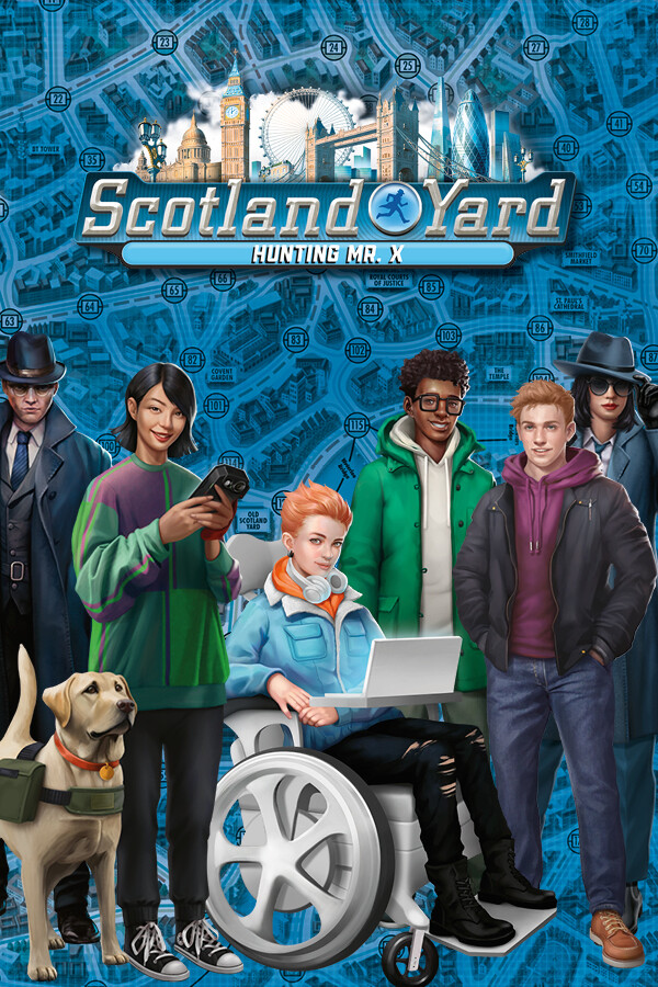 Steam portrait for Scotland Yard – Hunting Mister X.