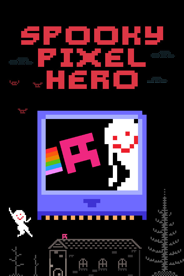 Steam portrait for Spooky Pixel Hero.