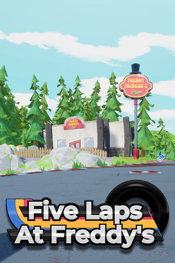 Steam portrait for Five Laps at Freddy's.
