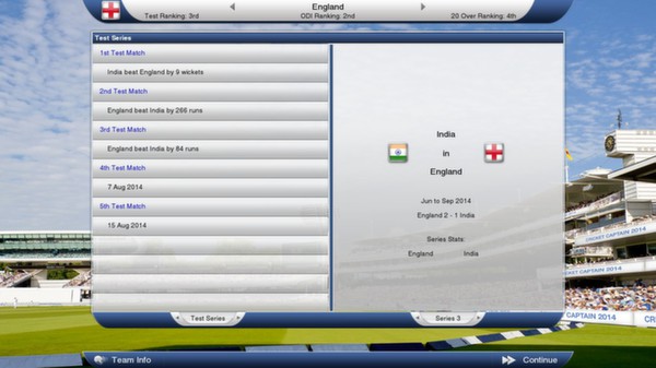 Скриншот из Cricket Captain 2014