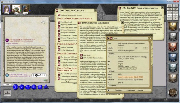 Скриншот из Fantasy Grounds - PFRPG Curse of the Sickled Hand