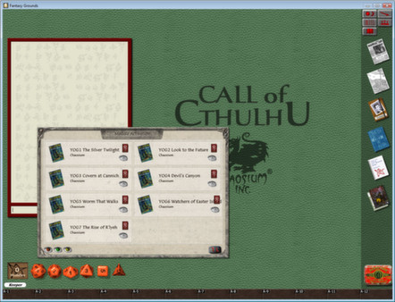 Скриншот из Fantasy Grounds - Call of Cthulhu: Shadows of Yog-Sothoth