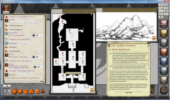 Скриншот из Fantasy Grounds - 3.5E⁄PFRPG 1 on 1 Adventure #3 The Forbidden Hills