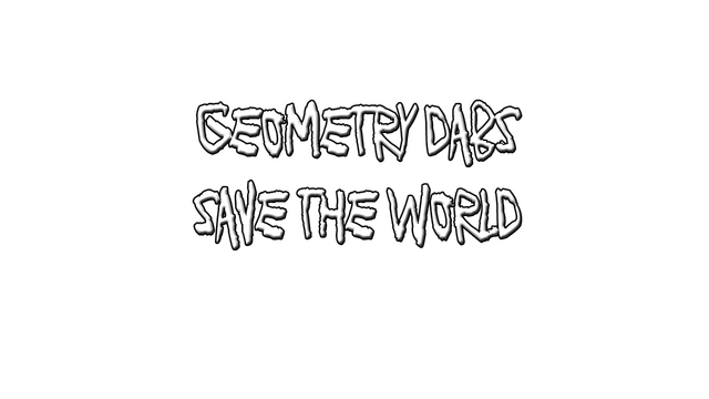 Geometry Dabs - Save the World Logo