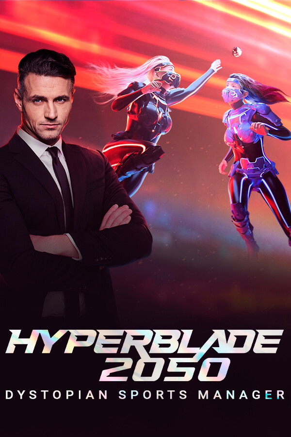 Steam portrait for HyperBlade 2050 - Dystopian Sports Manager.
