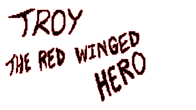 Troy: The Red Winged Hero Logo